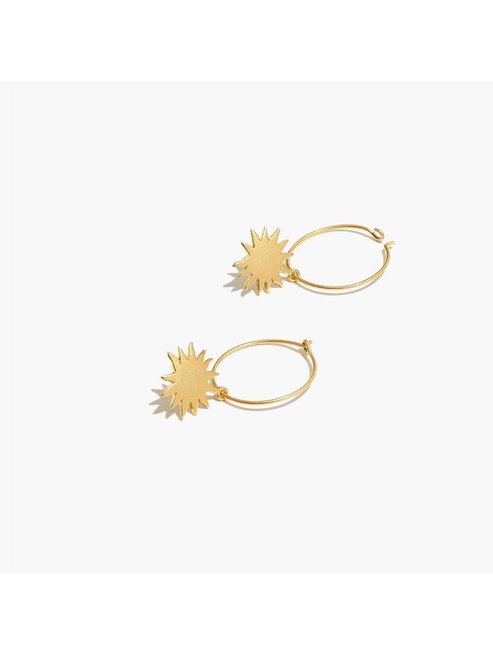 Madewell Sunbeam Charm Hoop Earrings